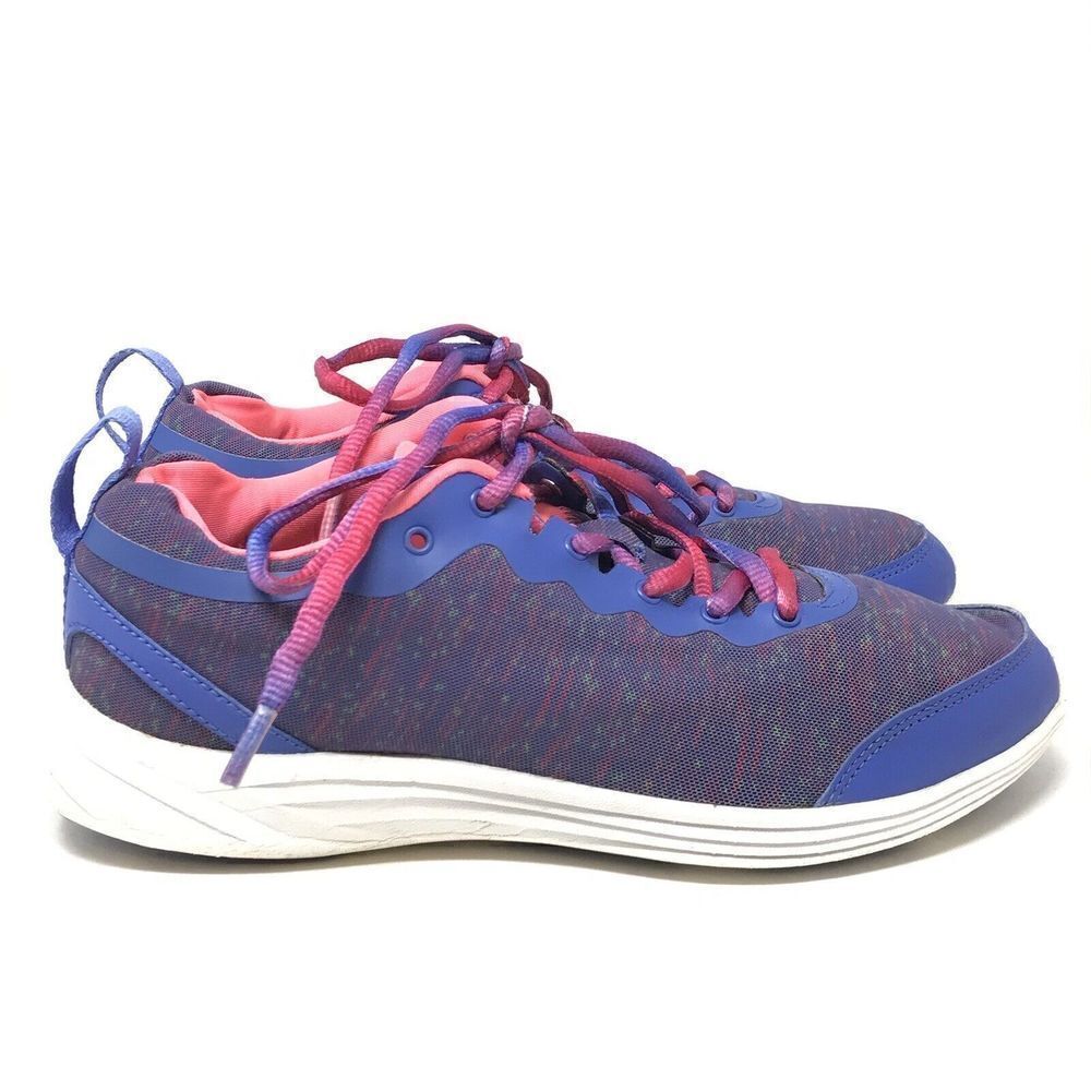 Vionic Agile Fyn Athletic Sneakers Womens Size 7.5 Shoes Blue Lace Up 335FYN